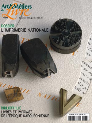 Dossier : L'Imprimerie Nationale   